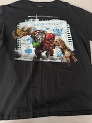 Vintage Transformers Revenge of the Fallen Devastator T-Shirt, Size Large L