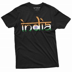 India T-shirt Indian Flag Coat of arms tee shirt independence day tee