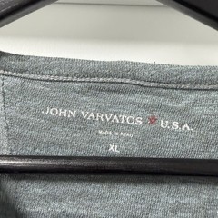 John Varvatos Long Sleeve T-shirt Men’s Size: XL Gray Light Weight Thin Designer