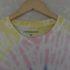 Paperbacks Men’s Size M Hand Dyed Paintbrush Print Crew-Neck T-Shirt