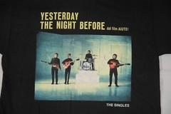 The Beatles Yesterday Black Cotton T-Shirt M Official Short Sleeve Rare