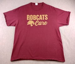 Texas State University Bobcats T Shirt Adults XL Maroon Bobcats Care