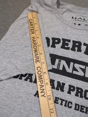 Loot Crate Halo T-Shirt Property of UNSC Spartan Gray Adult Men Medium New HTF