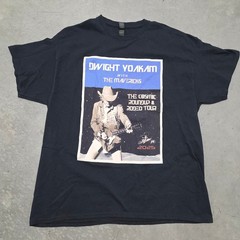 Dwight Yoakam Mavericks The Cosmic Roundup & Rodeo Tour Black Tee Shirt XL 2005