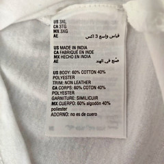 INC International Concepts Mens White Sports Crew Neck T Shirt Modern 3XL New