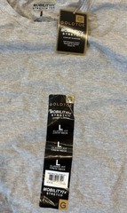 NWT Gold Toe Men’s Crew Neck Gray T-Shirt Size L