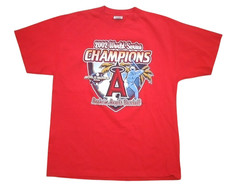 T-Shirt – 2002 LOS ANGELES ANGELS World Series Champions Double Sided w/ Roster