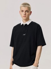 KITH Embroidered Patchwork Polo Shirt Men Summer Cool Casual Top