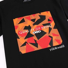 2025 Geometric Pattern Tee Yubikwete – Unisex Crew Neck Solid Color Cotton