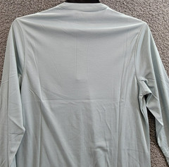 Alfani Alfatech Solid Henley Neck Shirt Men’s S Cloud Blue Long Sleeve Pullover