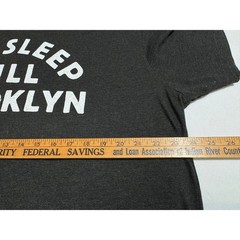 HOMAGE BROOKLYN NETS SHIRT — No Sleep Till Brooklyn Black Tee Size 2XL