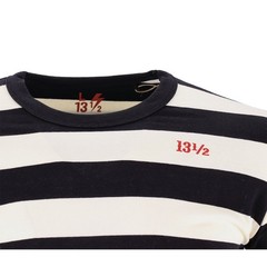 13 1/2 Behind Bars Long Sleeve White/Black Size XL