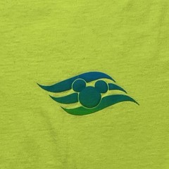 Disney Cruise Line Spirit Jersey Shirt Size Large Yellow Long Sleeve R1