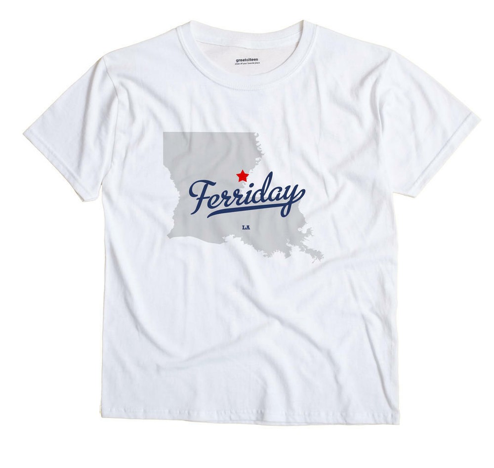 Ferriday Louisiana LA T-Shirt MAP