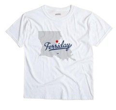 Ferriday Louisiana LA T-Shirt MAP