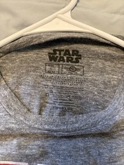 Star Wars Men’s Large X-Wing Fighter Vintage Graphic Gray Tee Shirt
