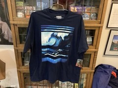 NWT HANG TEN Navy Blue Ocean Waves Surfing S/S T-shirt SZ XL – Cool