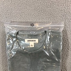 goldthreads T shirt mens L gray slate thick woven pocket tee