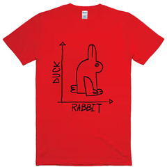 Funny Rabbit Duck Shirt, Novelty Graphic Cotton Tee