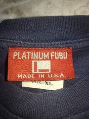 90s Vintage Y2K Platinum FUBU Fat Albert T Shirt XL Navy Old School Hip Hop Tee