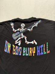 Vintage Skull band Shirt 2XL Black graphic double sided music rock tee gemrock