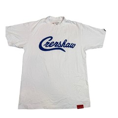 The Marathon Clothing TMC Crenshaw Shirt White Royal Blue Mens Large L Nipsey