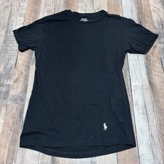Polo Ralph Lauren T Shirt Mens M Black Pony Logo Crew Neck Classic Cotton