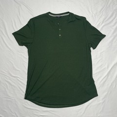 JMIERR Men’s XL Ribbed Shirts SET OF 2: Long Sleeve Grey & Short Sleeve Green