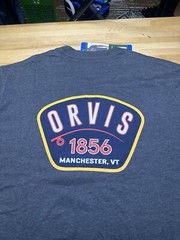 New Orvis Shirt 1856 Mens Short Sleeve Graphic Tee Outdoor Fishing
