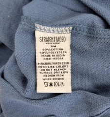 NWT Straight Faded Men’s blue textured pocket T shirt top Size S