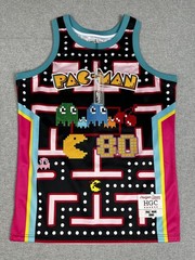 Pac-Man Shirt Mens Medium Black Graphic Jersey Headgear Classics Retro Arcade