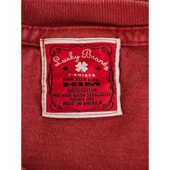 Vintage Lucky Brand Dungarees America Graphic Tee Made USA One Size