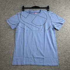 Lafranke Shirt Men’s Large, Geometric Graphic Tee Polyester Cotton Modern Casual