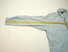 Vintage Ralph Lauren Blake Shirt Mens Medium Blue Light Wash Denim Pony