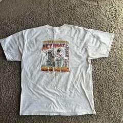 Vintage Gildan Y2K MDA Men’s XL Gray Harley Davidson July Heat Poker Run Shirt