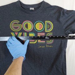 US Blanks Good Vibes Jason Mraz Graphic Short Sleeve T-Shirt Men’s Small Gray