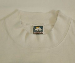 Vintage Andrew Carson T-Shirt XL Mens White High Neck Skiing Snow Sport 1991 USA