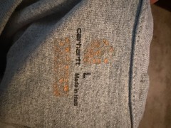 CARHARTT LONG SLEEVE GRAY T- SHIRT SIZE LG