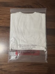 Supreme Washed Tag S/S Top White Tee SS24 T-Shirt Embroidered Logo XL