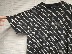 VTG Y2K Rogue Status Rob Dyrdek Gun Show Machine Gun All Over Print T-Shirt XL
