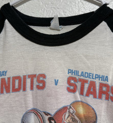 Vintage 1984 USFL Tampa Bay Bandits vs Philadelphia Stars Shirt, Wembley Stadium