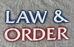 VTG Y2K NBC Experience Store Law & Order Gray Shirt TV Show Mens size XL X-LARGE