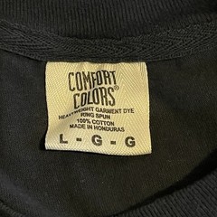 Comfort Colors Shirt Men Large Black Graphic Workout Streetwear Crew Neck Tee