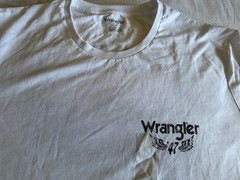 Wrangler 2XL white Moto Sport 1947 T Shirt Brand New