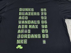 Nike Air Shirt Mens XL Black Sneaker Jones Graphic Tee Dunks Jordans 2000s