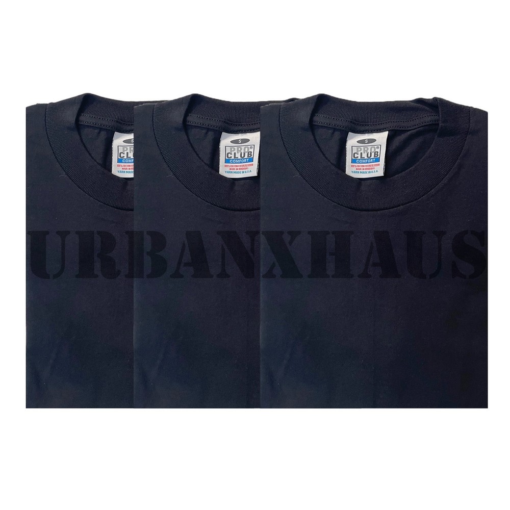 3PCS PRO CLUB [COMFORT] WEIGHT COTTON T-SHIRT (S-5XL)
