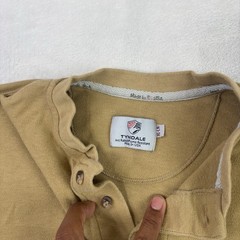 Tyndale FR Flame Resistant Tan Henley Long Sleeve Shirt Men’s XL