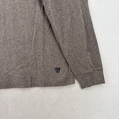 Cremieux Long Sleeve Crewneck Tee Mens Medium Brown Cotton Logo Casual Shirt NWT