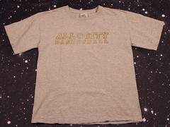 Vintage Adidas All City Basketball Gray T-shirt – Medium – Made in USA