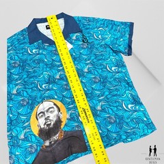 Art Drip Studios Nipsey Hussle Graffiti Print Camp shirt unisex soft L Large